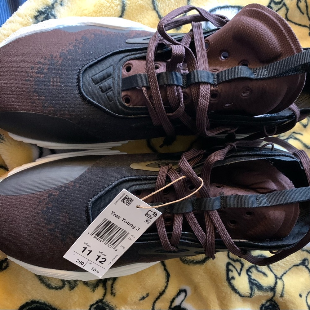 Adidas Trae Young 3 Black and Brown Sneakers